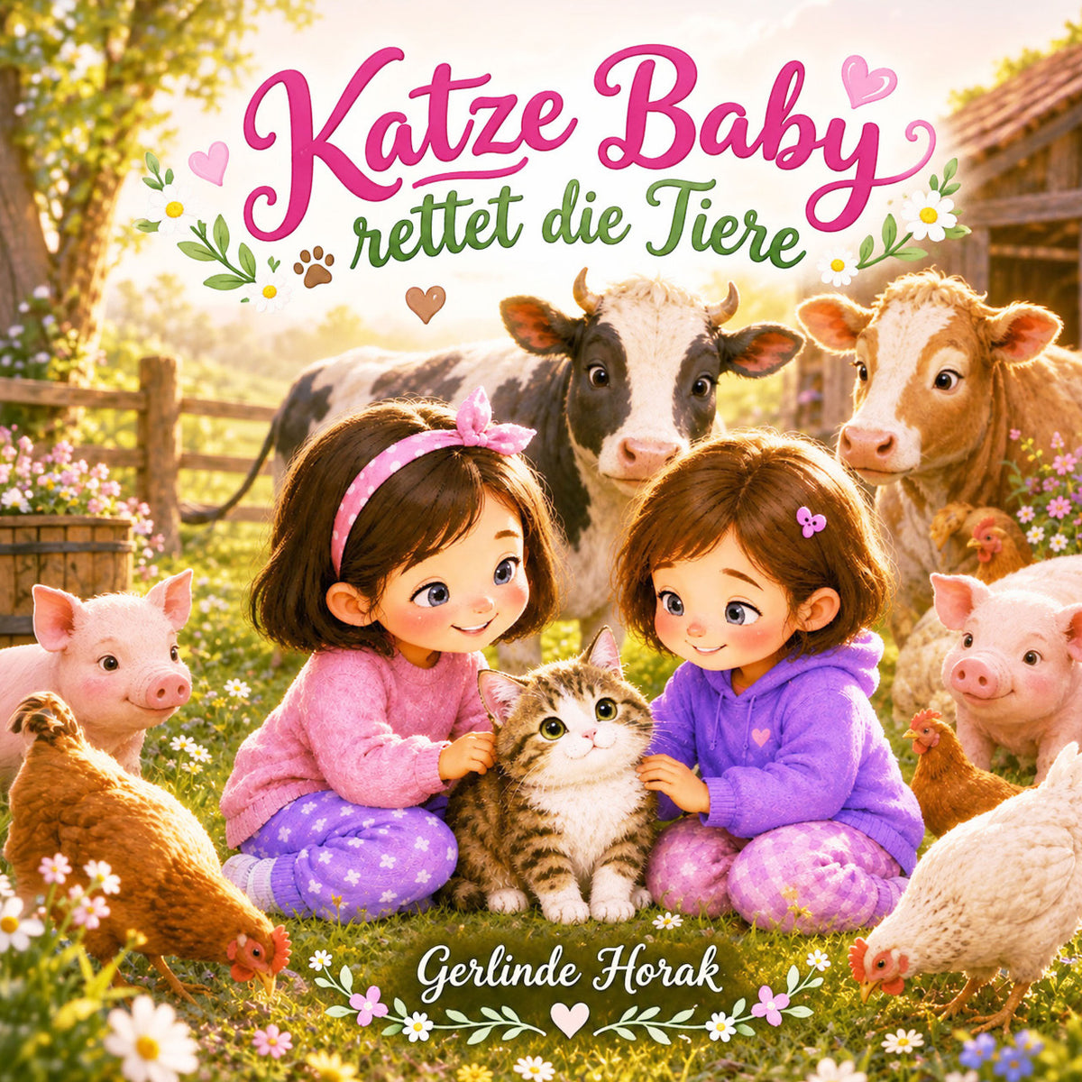 Katze Baby rettet die Tiere